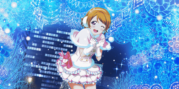 Картка Ханайо Койзумі When it Comes to Lunch Boxes...!  /  Snow Halation. Джерело: мобільна гра Love Live! School Idol Festival ALL STARS